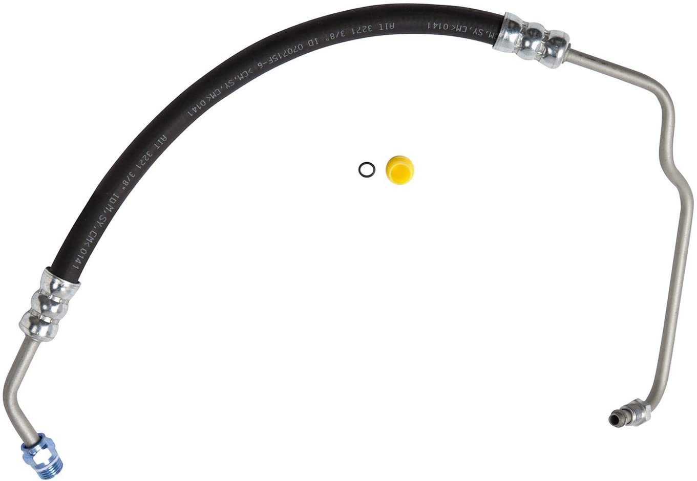 MANGUERA DE PRESIÓN DE DIRECCIÓN HIDRÁULICA - 16mm Swivel O-Ring Type III x 5/16" Male O-Ring x 30 3/4"