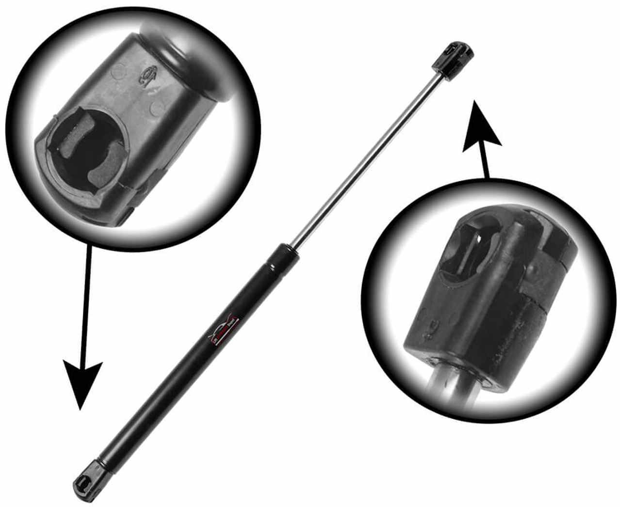 AMORTIGUADOR DE CAPOT - Fuerza=115 Lb. Ext=28.8cm. Comp=18.72cm