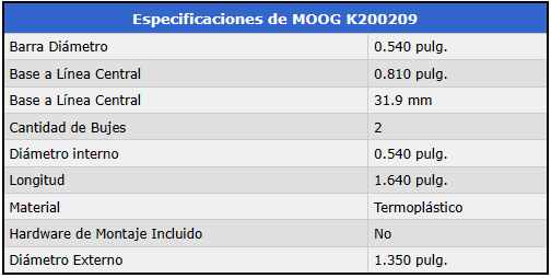 BUJE DE ESTABILIZADOR - Trasero,RH/LH. DI=13,72mm foto 3