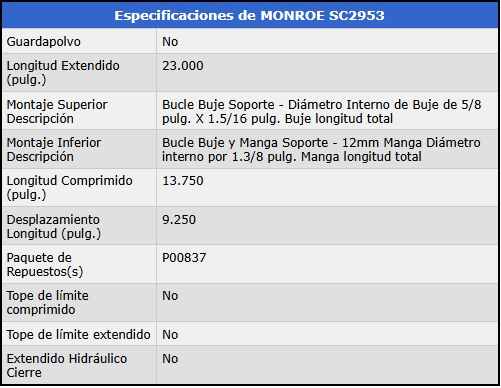 AMORTIGUADOR DE DIRECCIÓN - L.Extend.=58.42cm. L.Compr.=34.92cm foto 3