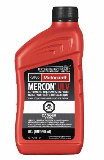 LÍQUIDO DE TRANSMISIÓN AUTOMÁTICA - 6F15, 8F57, 8F35/40, 10R80. Mercon ULV, 946mL