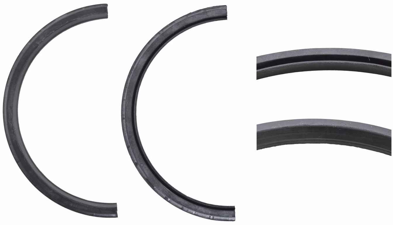 RETÉN DE CIGÜEÑAL DELANTERO - 5.8L, 6.6L. Semicirculo. DE=109.75mm DI=95.25mm. Grosor=5.59mm