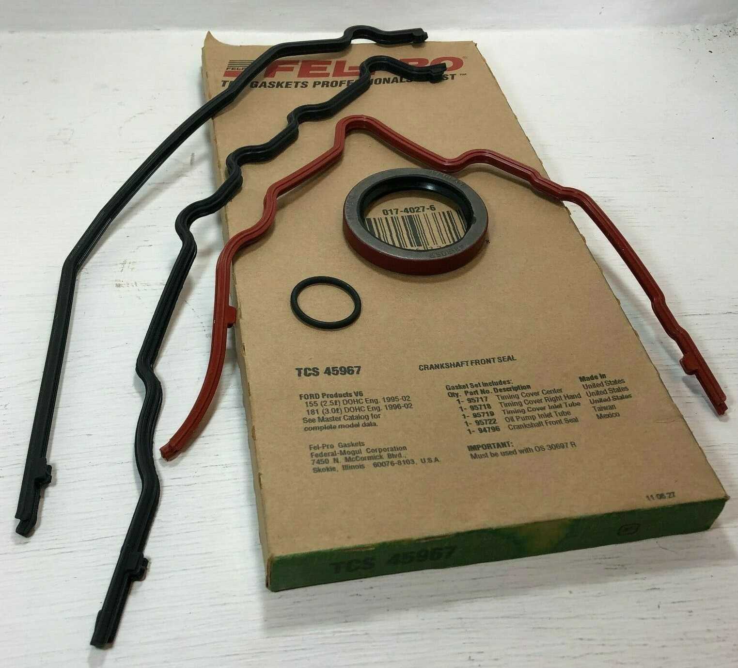 EMPAQUETADURA DE TAPA DE DISTRIBUCIÓN - 3.0L; 2.5L foto 2