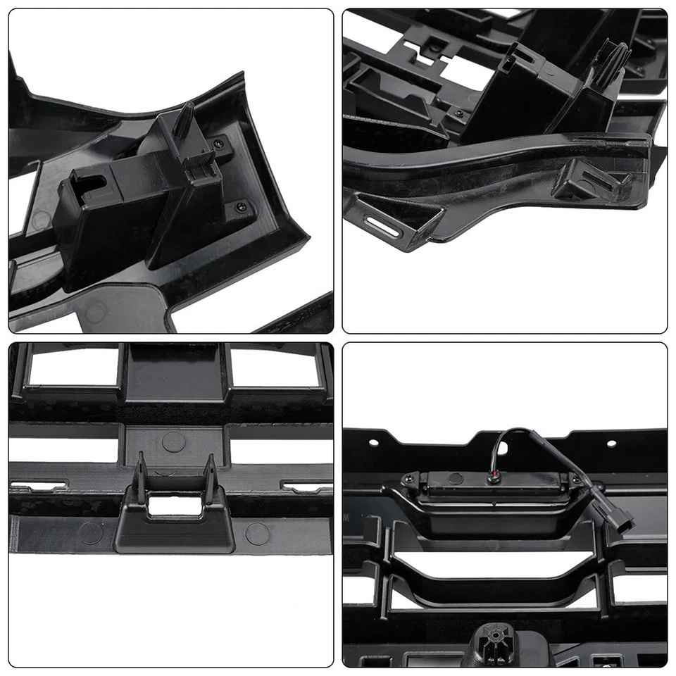 MÁSCARA DE RADIADOR - Estilo Raptor para F150. Con Letras y LEDs, Negro mate. foto 3