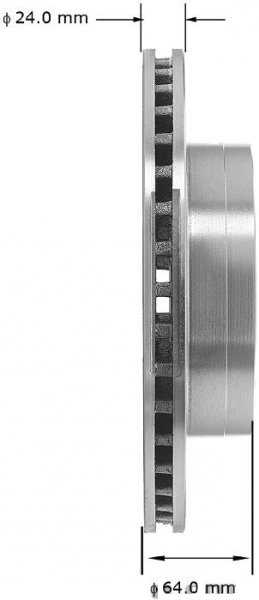 DISCO DE FRENO DELANTERO - D.E.= 11.3" / 6 Bolt Holes foto 2