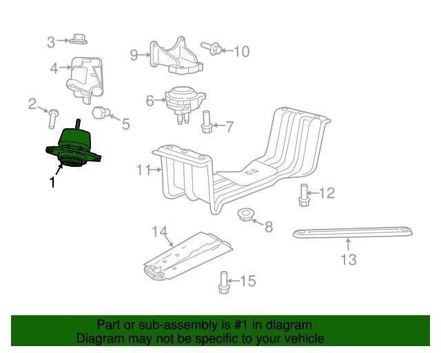 SOPORTE DE MOTOR - RH/LH. 3.6L foto 3