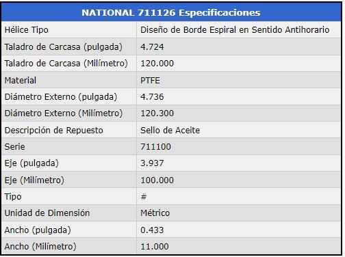 RETÉN DE CIGÜEÑAL TRASERO - 5.7L, 6.1L, 6.2L,6.4L. 102.3x100x11mm foto 3