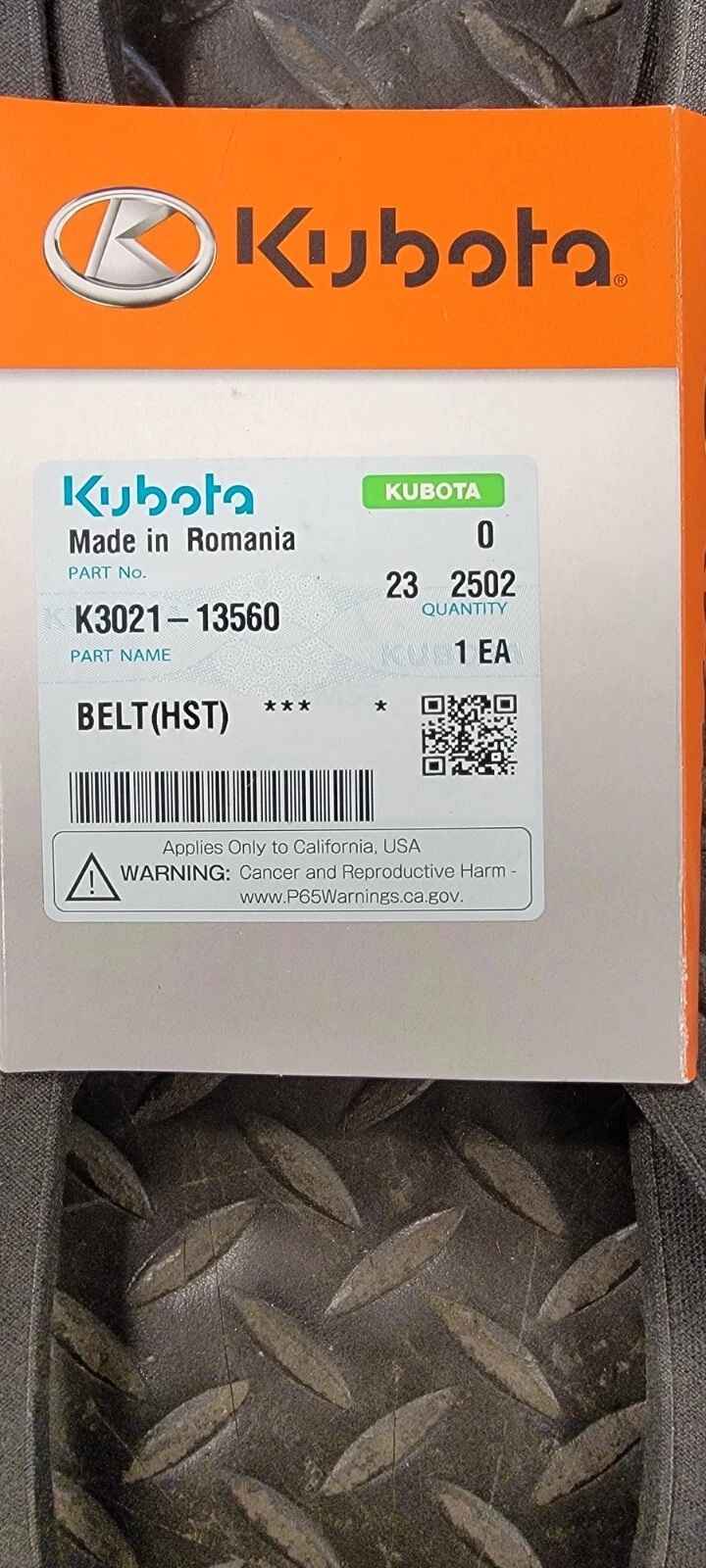 CORREA V - Largo=68", Ancho=0,50". con cubiertas de 42" y 54" foto 3