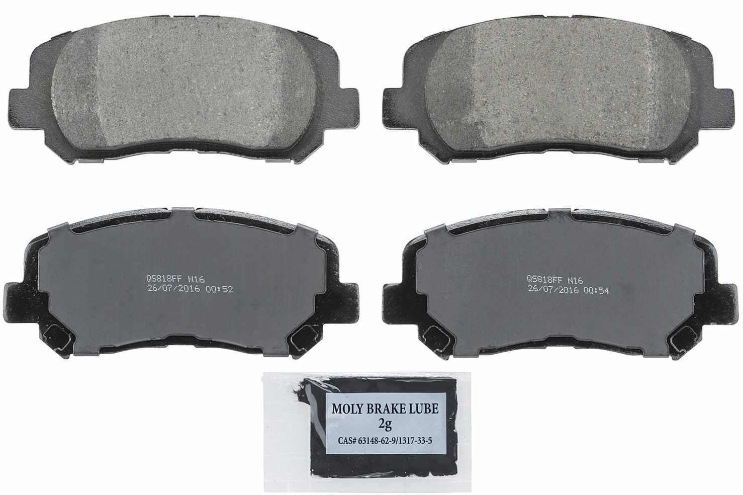 PASTILLAS DE FRENO DELANTERAS - Cerámicos.P' Caliper de 1 Pistón. code BRF foto 2