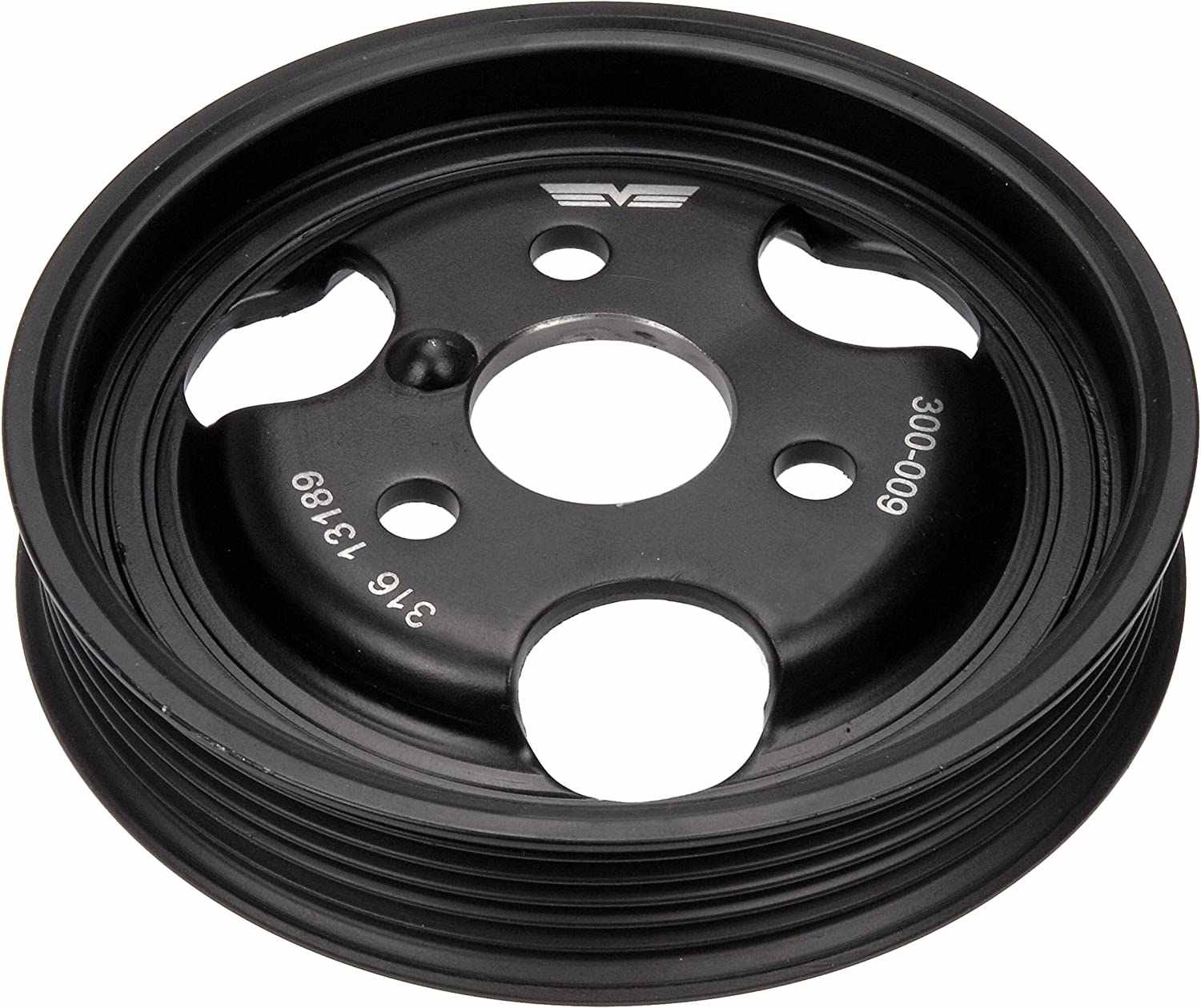 POLEA DE BOMBA DE DIRECCIÓN HIDRÁULICA - 4.0L, 3.0L, 5.0L. 6 Canales, DE=132.56mm. Para 3 pernos