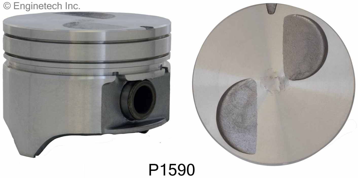 PISTÓN DE MOTOR - 020"/050mm. 2.3L. Top Groove: 1.50 mm; 2nd Groove: 1.50 mm; 1st Oil Groove: 4.00 mm foto 2