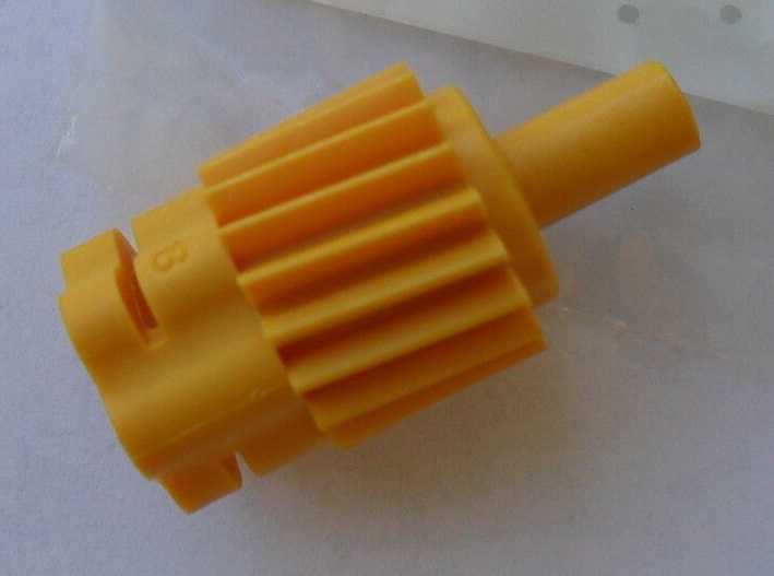 ENGRANAJE DE VELOCÍMETRO - Amarillo 18 dientes